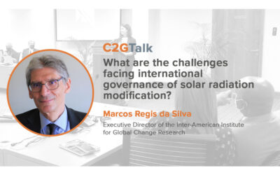 What are the challenges facing international governance of solar radiation modification?