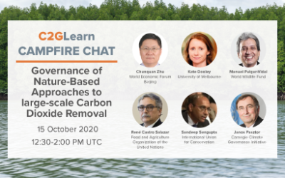 C2GLearn Campfire Chat: Governance of Nature-Based Approaches to large-scale Carbon Dioxide Removal