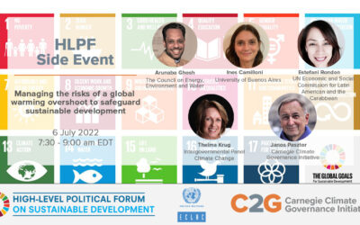 HLPF – Managing the risks of a global warming overshoot to safeguard sustainable development
