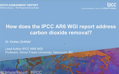 ¿Cómo aborda el informe GTI AR6 del IPCC la remoción de dióxido de carbono?