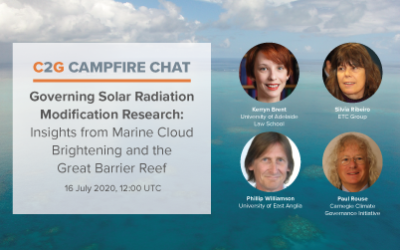Campfire Chat: Governing SRM Research: Insights from Marine Cloud Brightening and the Great Barrier Reef