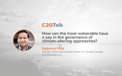 How can the most vulnerable have a say in governing climate-altering approaches?