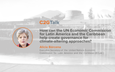 How can the UN Economic Commission for Latin America and the Caribbean help create governance for climate-altering approaches?