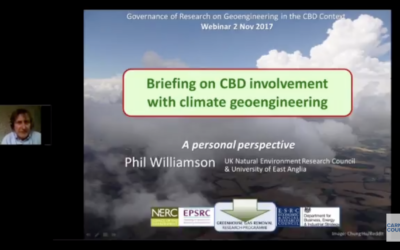 Convention on Biological Diversity decisions on climate geoengineering