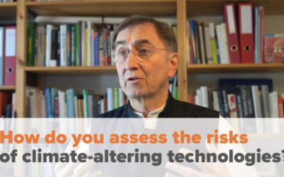 How do you assess the risks of climate-altering technologies? – Janos Pasztor
